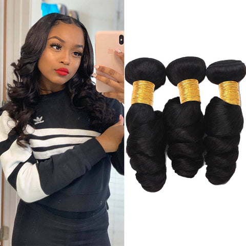12A Loose Wave Hair Bundles Unprocessed Real Human Hair Extension