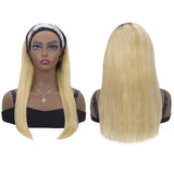 Blonde Headband Wig Straight Human Hair Ombre Wigs For Women 1b/613