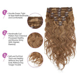 Clip in Hair Extensions Body Wave 8pcs 18" Human Hair For Black Women