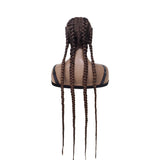 Braided Lace Front Wigs Heat Resistant Fiber Hair For Black Women Four Braids