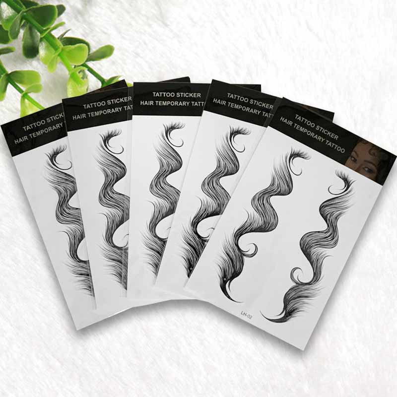 Fake Hairline Stickers Temporary Waterproof Baby Hair Makeup Tool
