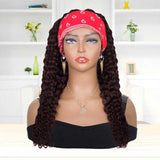 99J Headband Wigs Human Hair Deep Wave Glueless Wig for Black Women