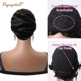 Pixie Cut Wig Finger Wave Ocean Wave Short Cut Wigs Classic Hairstyle For Black Women