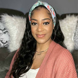 Body Wave Headband Wigs Human Hair None Lace Front Wig Easily Wear 150% Density