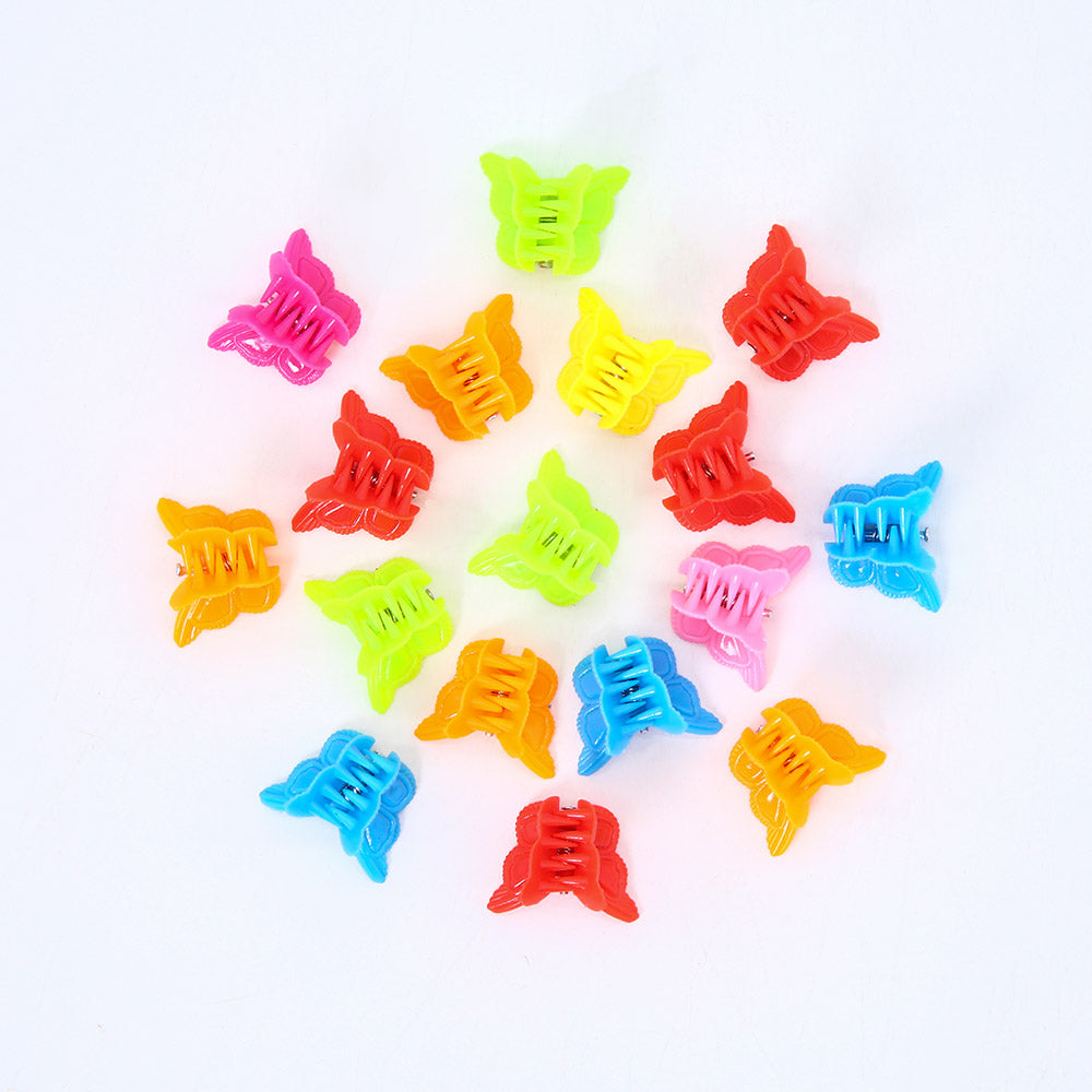 Colored 20-Pack Small Butterfly Hair Clips Women's Hair Accessories