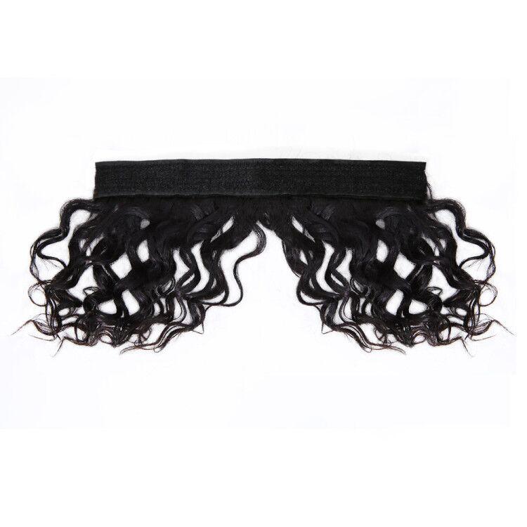 Human Hair Curly Curtain Bangs