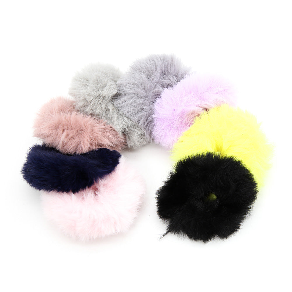 Furry Scrunchies For Hair Women's Hair Accessories