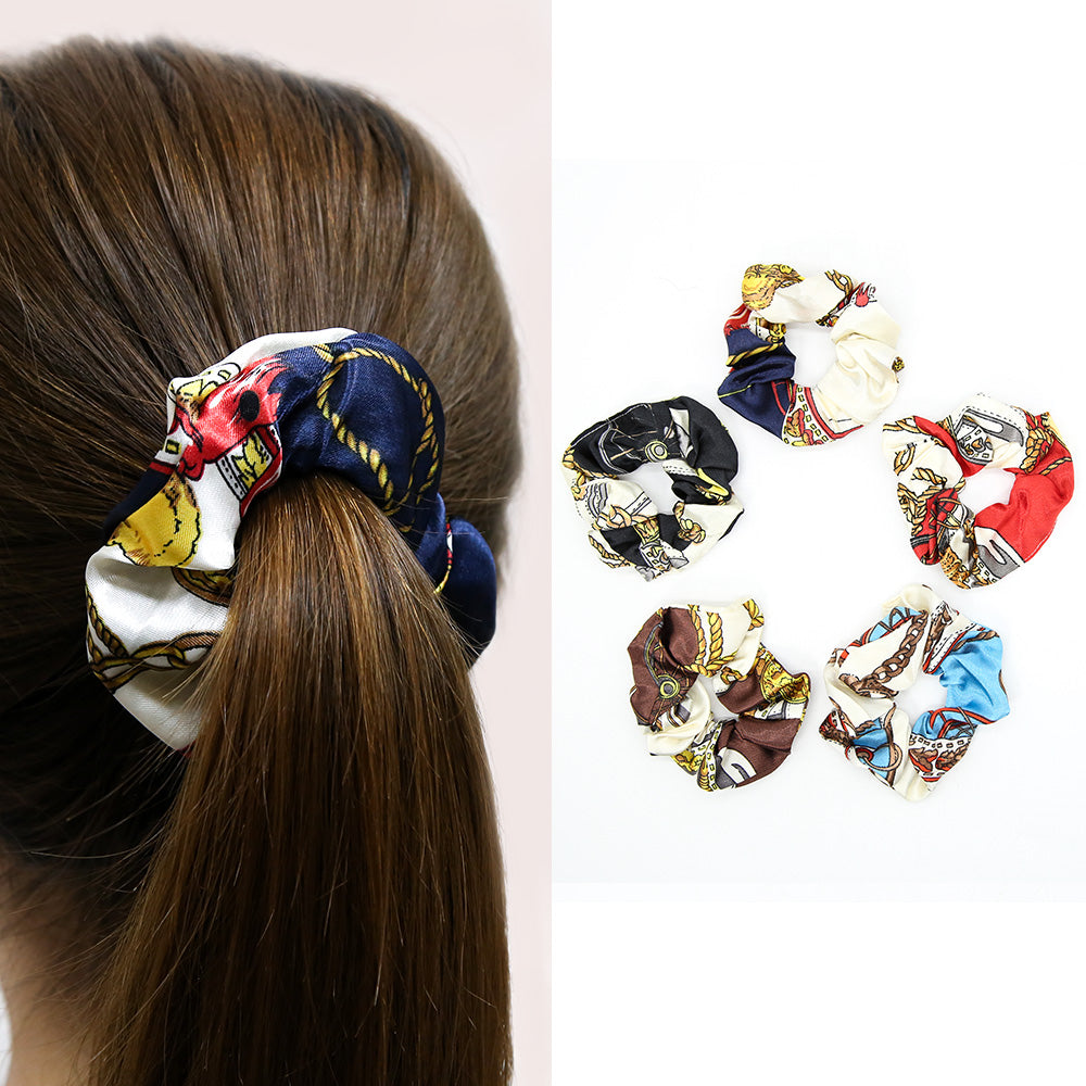 Satin Vintage Scrunchies Women's Hair Accessories