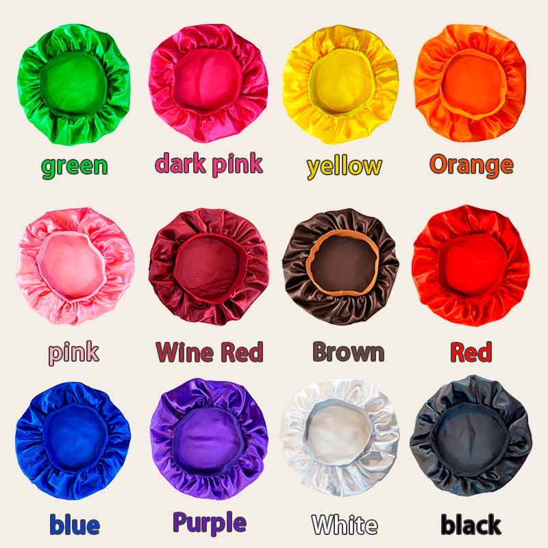 Satin Bonnet Sleep Cap for Curly Hair Silky Satin Cap for Women