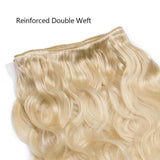 12A Unprocessed Virgin Body Wave Human Hair Weave Bundles Blonde 60#