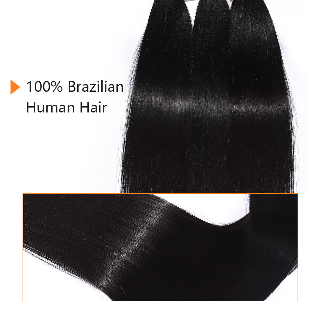 1PC 12A Human Hair Brazilian Virgin Hair Bundles All Textures Bundle