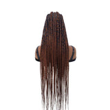 38" Fully Hand Braided Wigs Synthetic Cornrow Twist Braids Wigs with Baby Hair