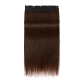 Clip In Hair Extensions Human Hair Silk Seam Straight One Piece