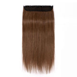 Clip In Hair Extensions Human Hair Silk Seam Straight One Piece