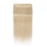 Clip In Hair Extensions Human Hair Silk Seam Straight One Piece