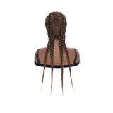 African Braid Wig For Women Ombre Braided Wigs Glueless Box Lace Front Wigs