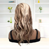 Body Wave Lace Front Wigs Platinum Blonde Highlights On Brown Hair Limit Quantity