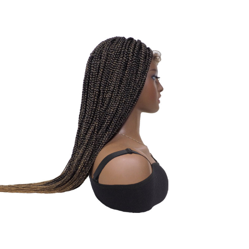 Box Braided Synthetic Handmade Braid Lace Front Wigs with Baby Hair for Women