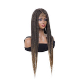 Box Braided Synthetic Handmade Braid Lace Front Wigs with Baby Hair for Women