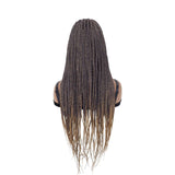 Box Braided Synthetic Handmade Braid Lace Front Wigs with Baby Hair for Women