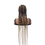Box Braided Wig Full Lace Front Wig 38 Inches Long Cornrow Synthetic Braids