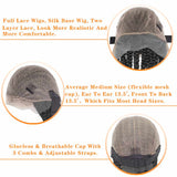 Box Braided Wigs for Black Women 38 inch Long Glueless Braids Wig Fake Scalp Synthetic Hair