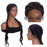 Braid Hair Wigs Synthetic Lace Front Wigs African American Box Black Wigs