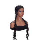 Braid Hair Wigs Synthetic Lace Front Wigs African American Box Black Wigs