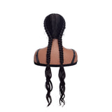 Braid Hair Wigs Synthetic Lace Front Wigs African American Box Black Wigs