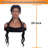 Braid Hair Wigs Synthetic Lace Front Wigs African American Box Black Wigs