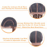 Braided Lace Front Wigs Heat Resistant Fiber Hair For Black Women Four Braids