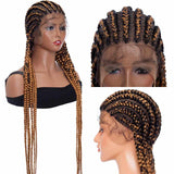 Braided Wigs Synthetic Hair Big Corncow Braids Hand-Tie African Braid