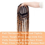 Braided Wigs Synthetic Hair Big Corncow Braids Hand-Tie African Braid