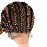 Braided Wigs Synthetic Hair Big Corncow Braids Hand-Tie African Braid