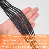 Braided Wigs for Black Women Full Lace Front Braids Wig With Baby Hair Synthetic Hair