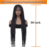 Braided Wigs for Black Women Full Lace Front Braids Wig With Baby Hair Synthetic Hair