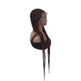 Braids Synthetic Lace Front Wigs for Black Women Full Head Braided Wig with Baby Hair