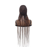 Braided Wigs with Full Lace Frontal Synthetic Hair Glueless Long Wig For Black Women