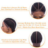 Corncow Braided Wigs Four Box Braids Synthetic Hair Lace Front Wig with Baby Hair