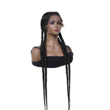 Double Dutch Braided Lace Front Wigs with Baby Hair Synthetic Braids Wig