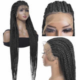 Stitch Cornrow Braid Wigs Synthetic Hair Full Head for Black Women
