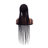Full Head Lace Front Box Braided Cornrow Braids Lace Frontal Wig Synthetic Hand Braid