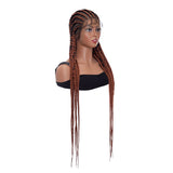 Full Lace Braided Wigs 38" Synthetic Hair Box Braids Wig with Baby Hair For Black Women