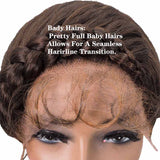 Fully Hand-Braided Swiss Lace Front Dutch Twins Braided Wigs with Baby Hair Brown Braided Wigs