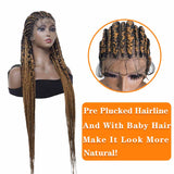 Handmade Braided Cornrow Wig Synthetic Box Braided Wigs for Black Women