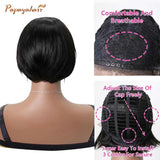 Slick Back Lace Front Bob Wigs Human Hair with Baby Hair For Women