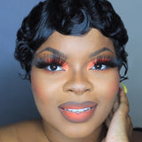 Pixie Cut Wig Finger Wave Ocean Wave Short Cut Wigs Classic Hairstyle For Black Women