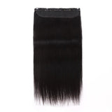 Clip In Hair Extensions Human Hair Silk Seam Straight One Piece