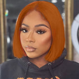 Lace Front Bob Wigs T Part Human Hair Costume Wig