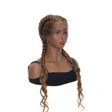 Lace Front Braiding Cornrow Braids Wig with Baby Hair African Black Women